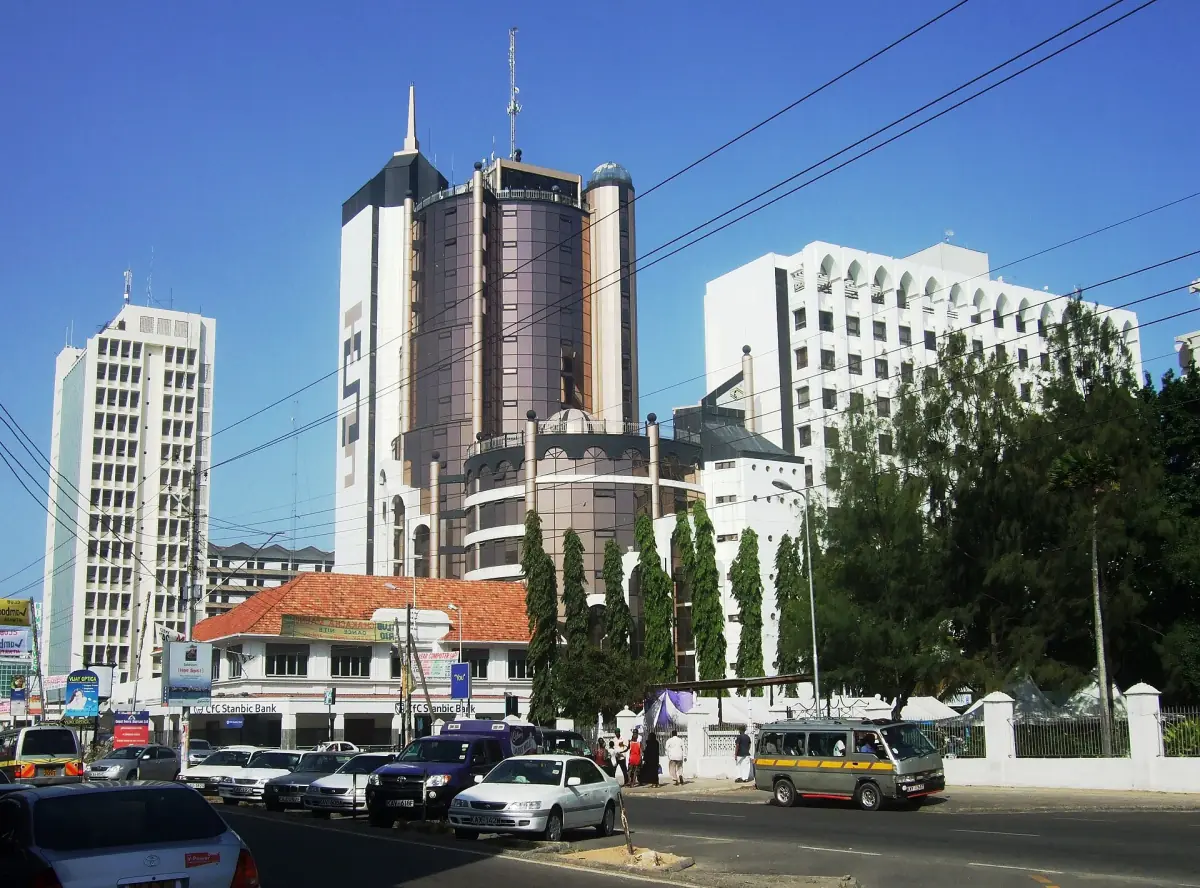 Die Innenstadt von Mombasa