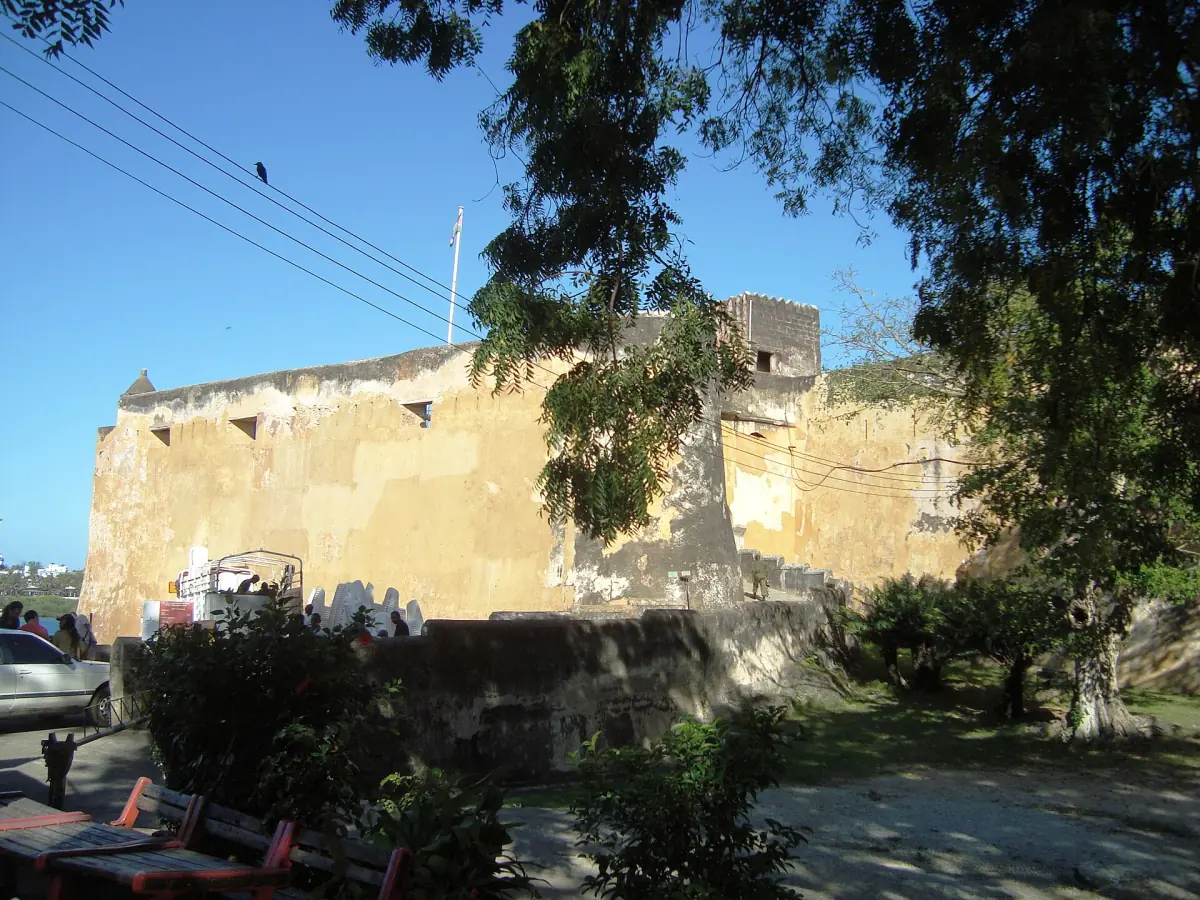 Eine Bastion von Fort Jesus in Mombasa