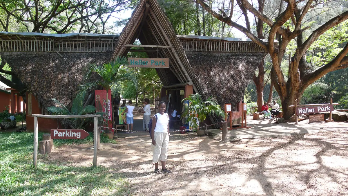 Der Eingang des Haller Park