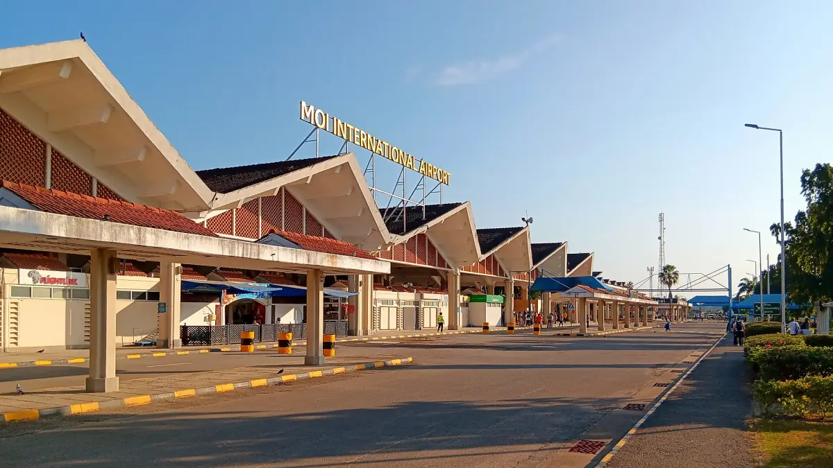Das Terminal des Moi International Airport in Mombasa