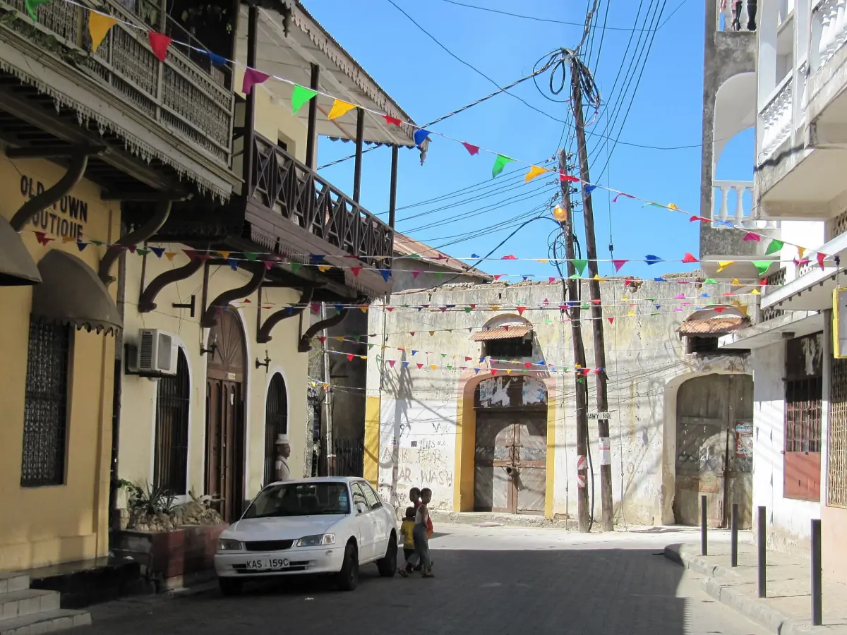 Ein Gässchen in der Altstadt von Mombasa